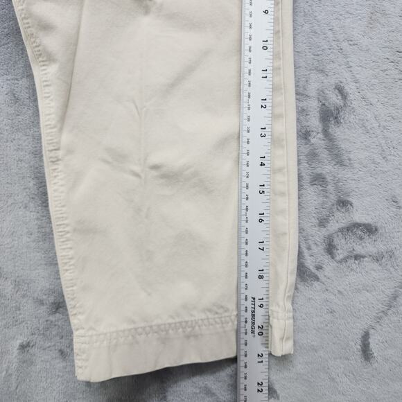 Eddie Bauer Pants Womens 6 PETITE Tan Khaki Low Rise Capri Cotton Hiking Outdoor - Picture 13 of 15